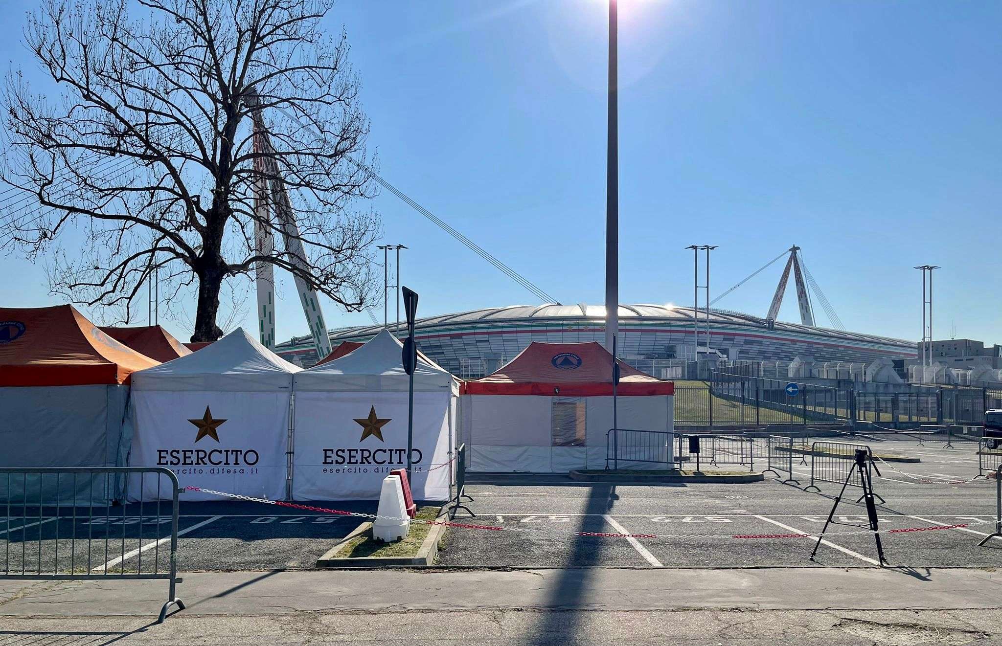 Inaugurato il centro vaccinale all’hotspot dell’Allianz Stadium di Torino