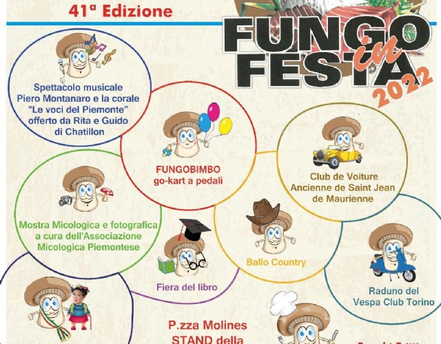 A Giaveno c’è Fungo in Festa, la più importante sagra regionale dedicata ai miceti