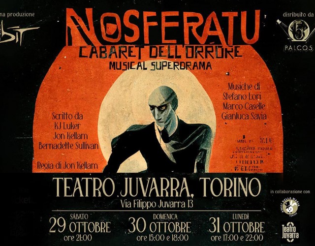 Il Musical “Nosferatu Cabaret dell'Orrore” al Teatro Juvarra