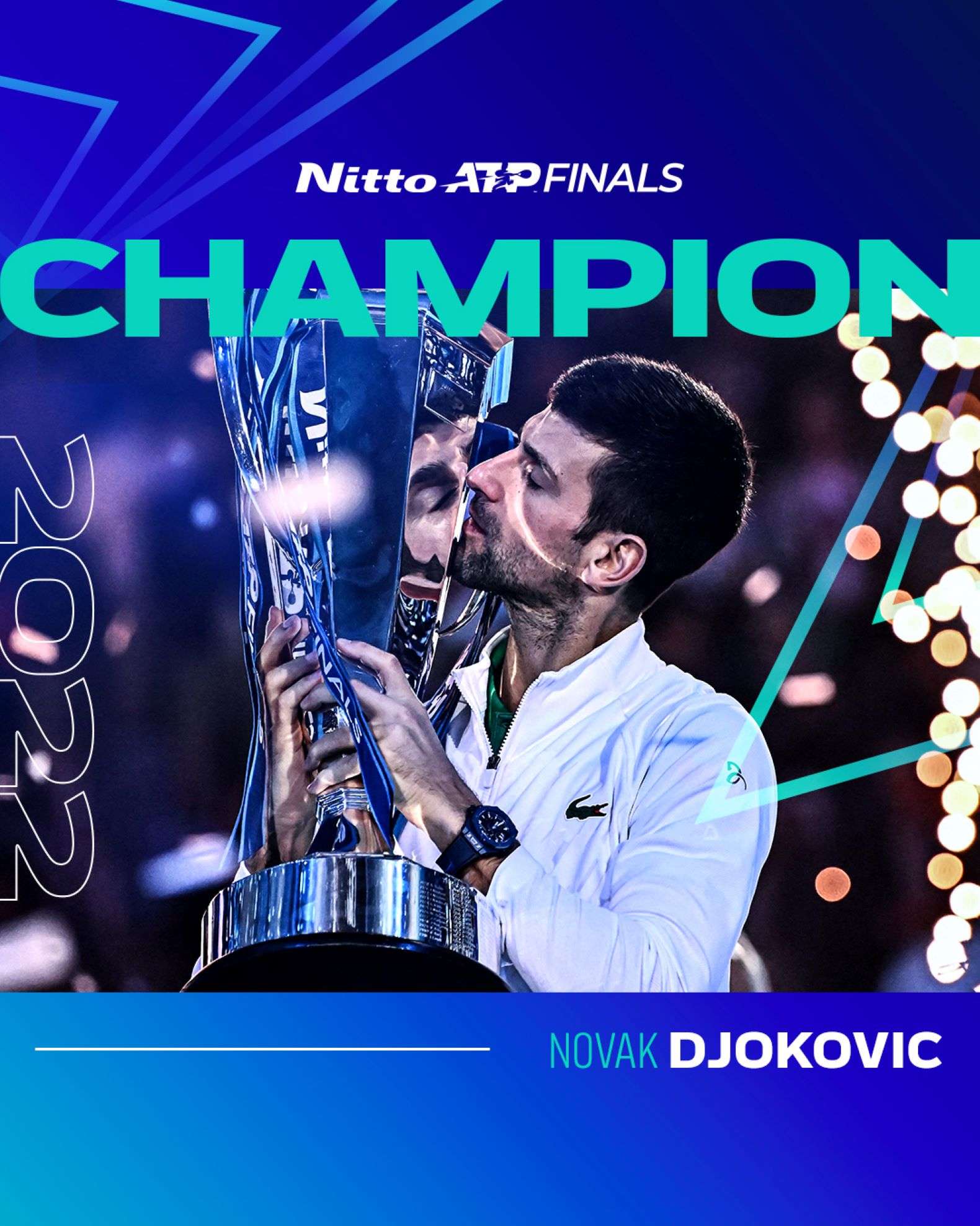 Novak Djokovic  trionfa alle Atp Finals di Torino: è lui il più forte