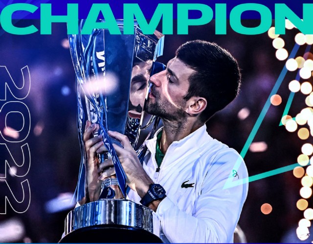 Novak Djokovic  trionfa alle Atp Finals di Torino: è lui il più forte