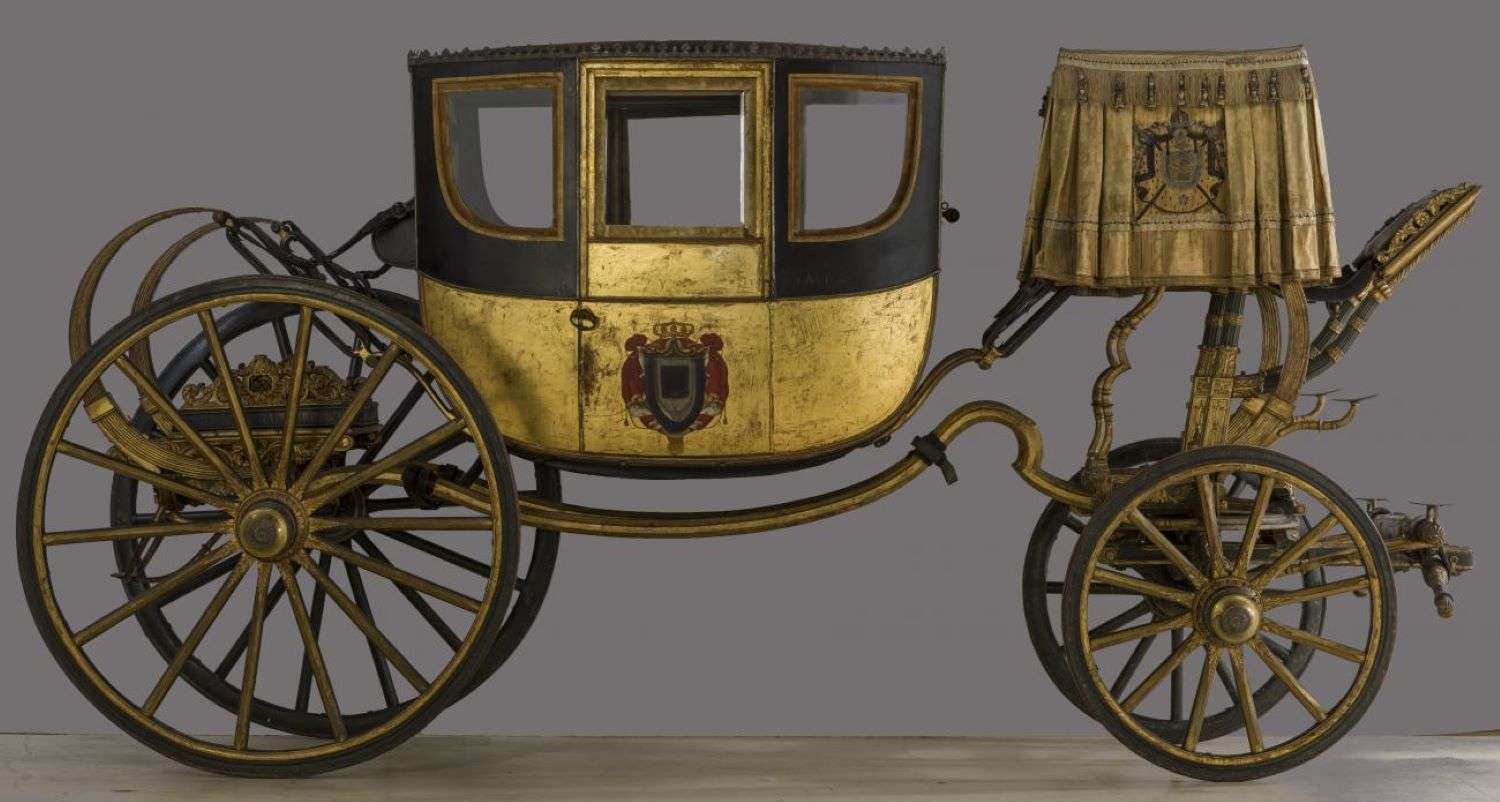 La carrozza d’oro di Napoleone Bonaparte esposta alla Reggia di Venaria