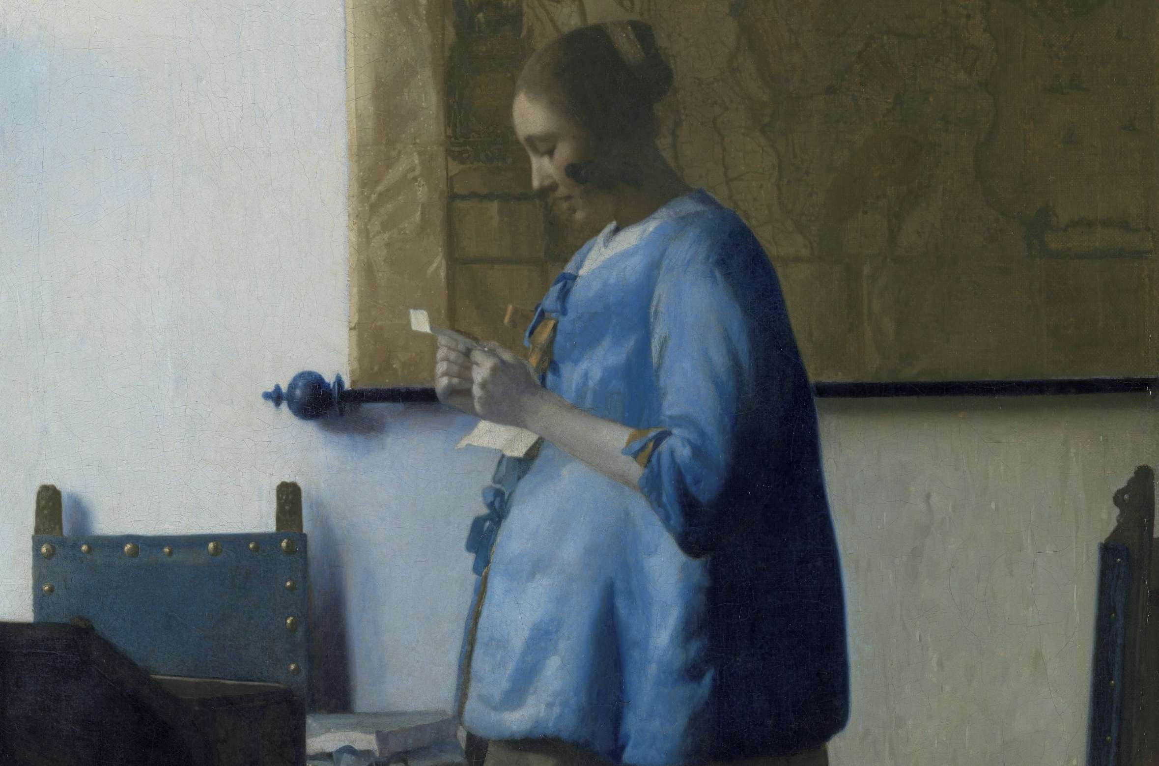 “Donna in blu che legge una lettera “ di Vermeer per la prima volta a Torino