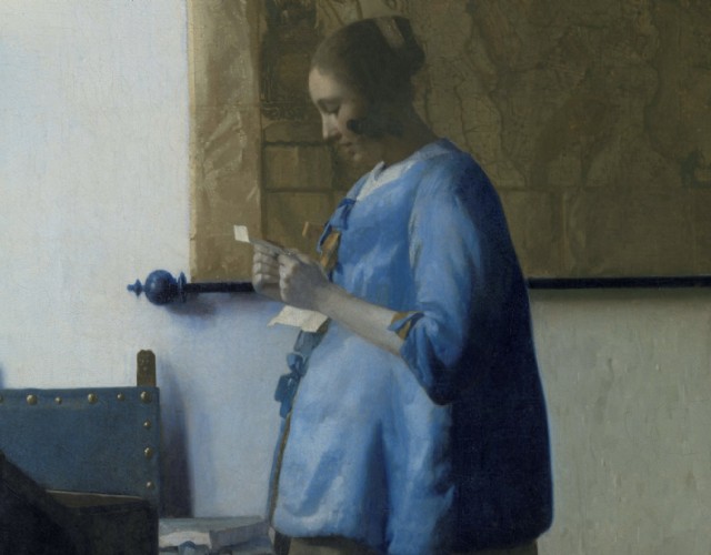 “Donna in blu che legge una lettera “ di Vermeer per la prima volta a Torino