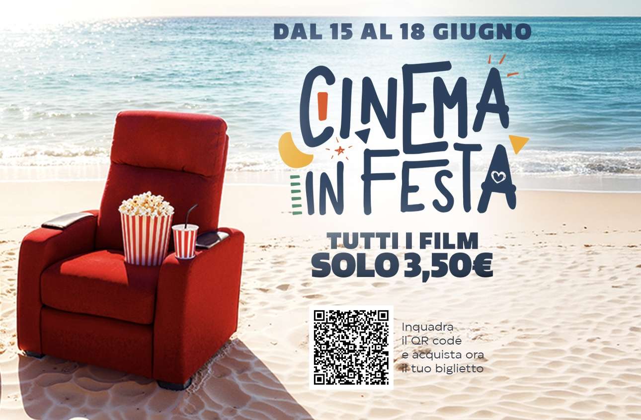 Uci Lingotto e Moncalieri aderisce a Cinema in Festa in programma dal 15 al 18 giugno