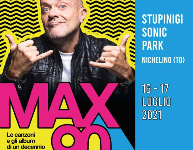 “Max 90 Live” il nuovo tour di Max Pezzali al Sonic Park