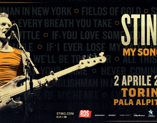 Sting ritorna a Torino ad aprile 2022 con il tour “My Songs