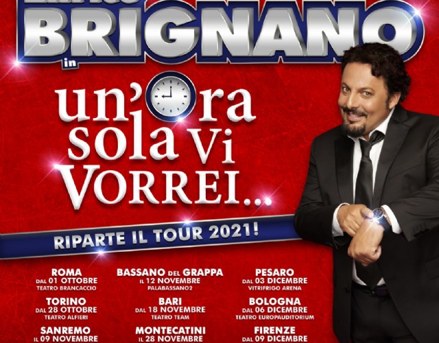 Enrico Brignano riapre il Teatro Alfieri con “Un’ora sola vi vorrei”