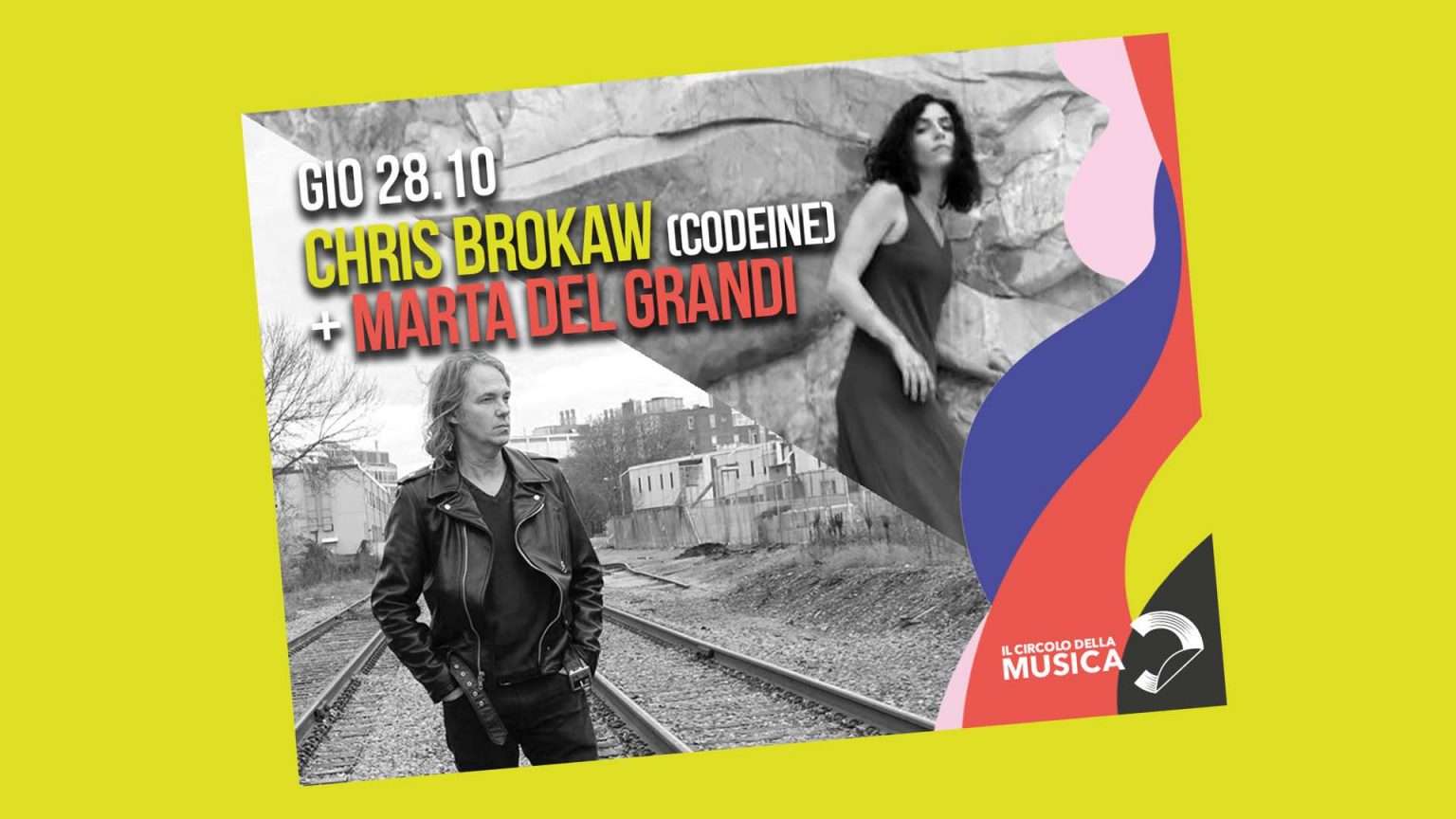 Chris Brokaw e Marta Del Grandi in concerto al Circolo della Musica