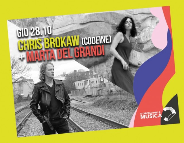 Chris Brokaw e Marta Del Grandi in concerto al Circolo della Musica