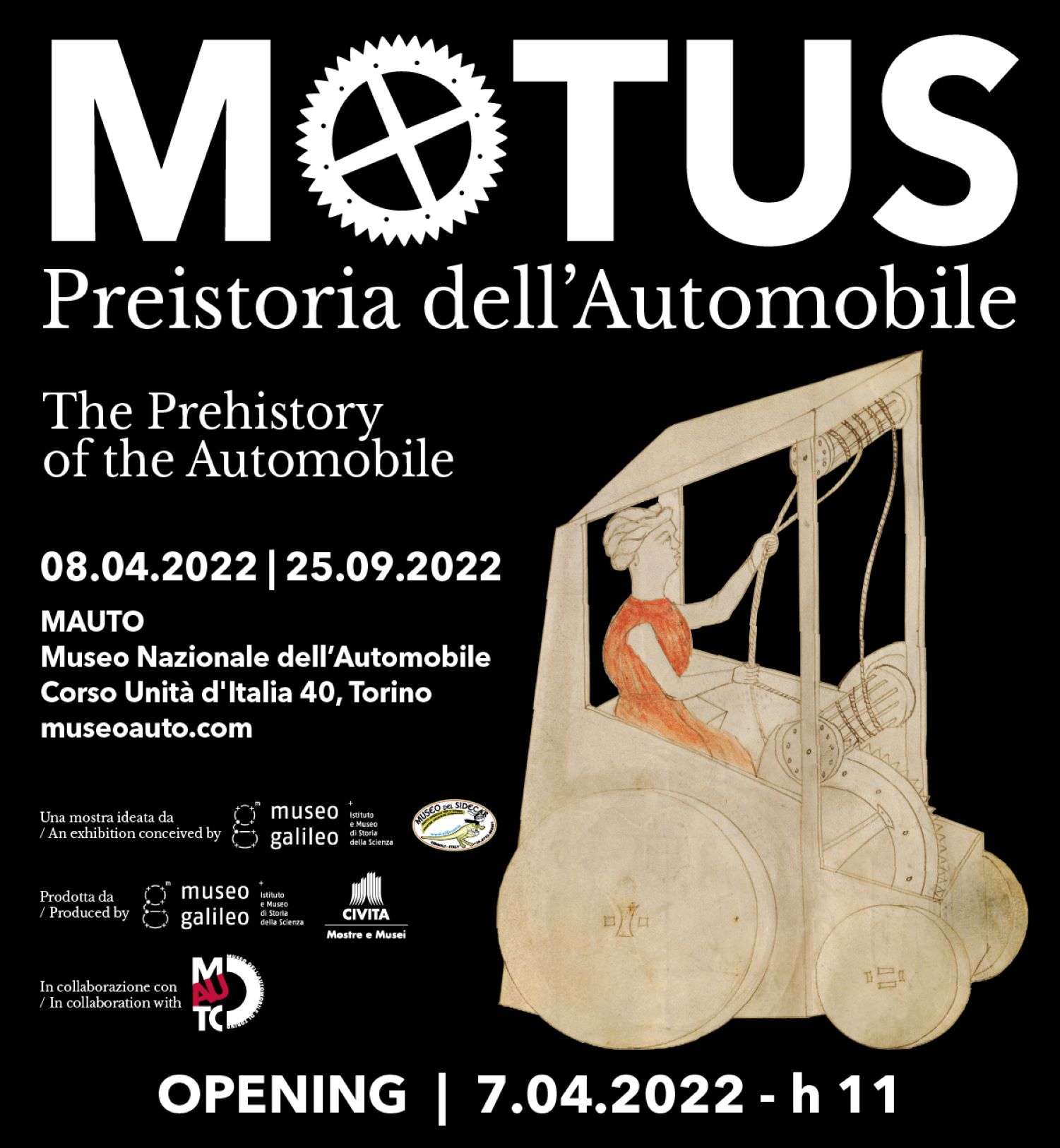 Il Mauto inaugura “Motus. Preistoria dell’Automobile”, dall'8 aprile