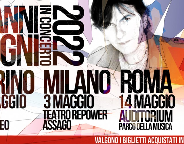 Gianni Togni torna dal vivo con tre concerti a Torino, Milano e Roma