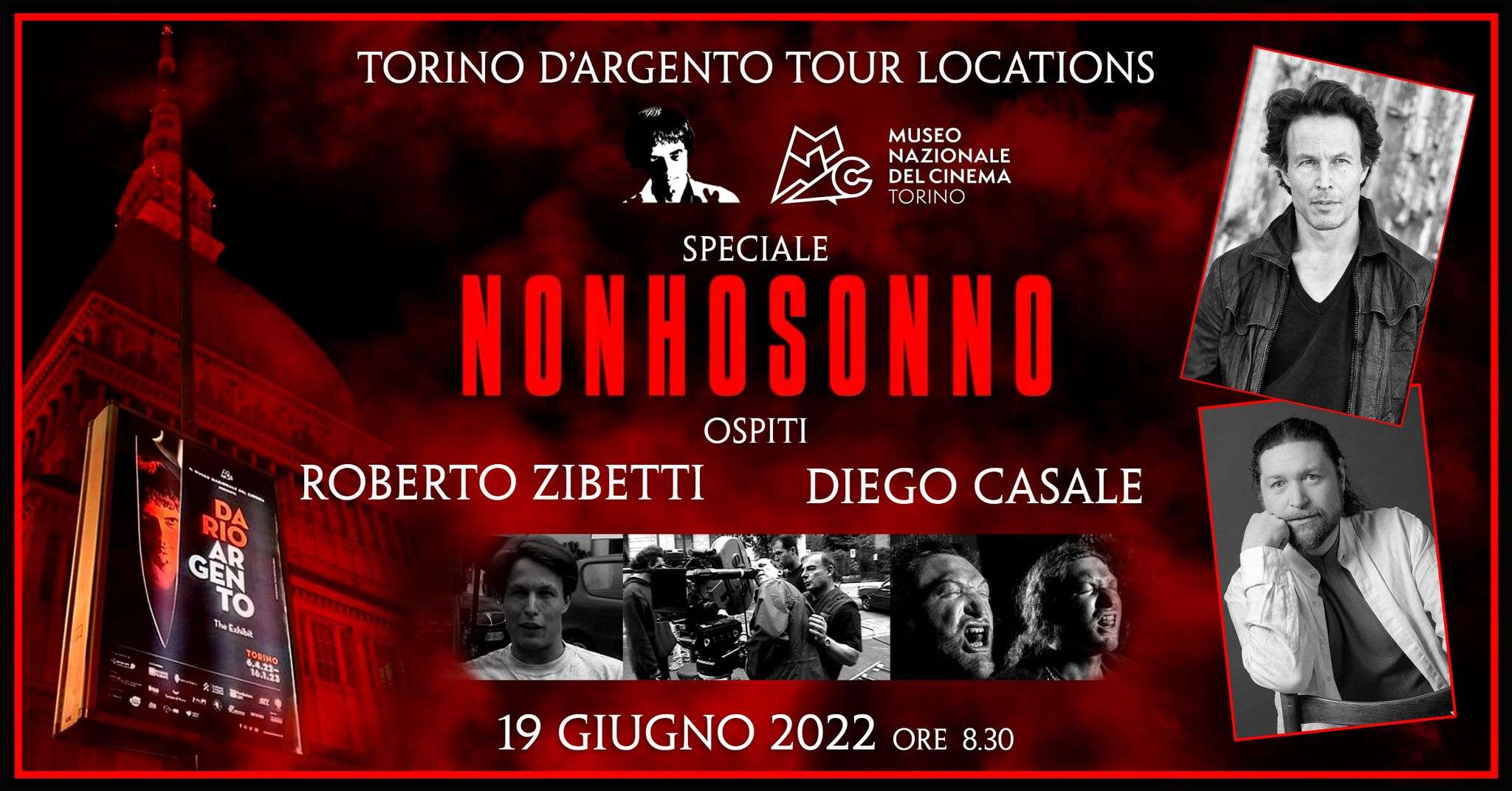 Domenica 19 giugno il Torino d'Argento Tour Locations dedicato a “Non ho sonno”