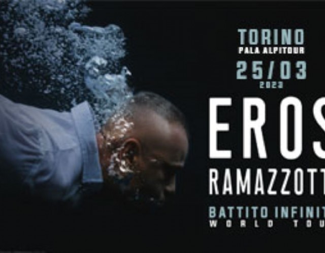 Eros Ramazzotti in un tour mondiale che toccherà Torino il 25 marzo 2023