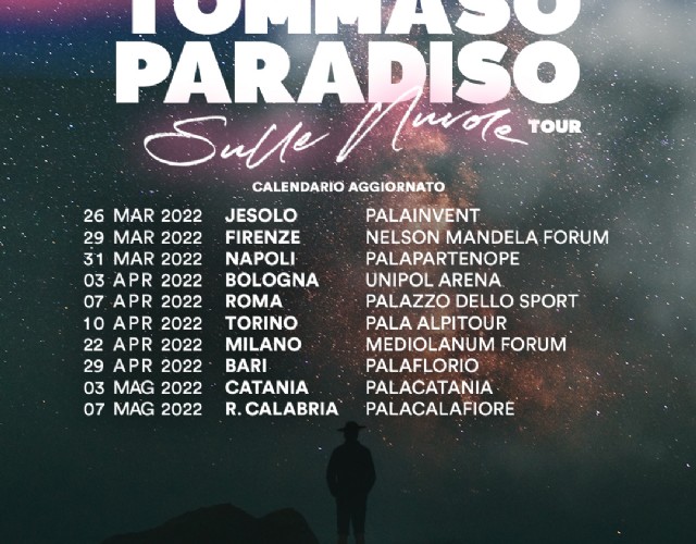 Tommaso Paradiso rimanda il suo tour. “Sulle Nuvole Tour” toccherà Torino il 10 aprile 2022